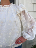 White /Ivory Embroidered Top