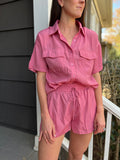 Pink Short Set