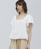 White Summer Gauze Top