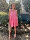 Pink Tiered Dress