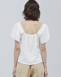 White Summer Gauze Top