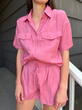 Pink Short Set