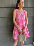 Pink Tiered Dress